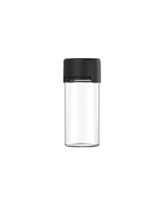 100ML CR AVIATOR BOTTLE WITH TAMPER EVIDENT (CLEAR BOTTLE WITH BLACK CLOSURE)