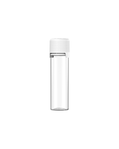 60ML CR AVIATOR BOTTLE WITH TAMPER EVIDENT (CLEAR BOTTLE WITH WHITE CLOSURE)