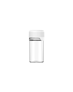 60ML CR MINI AVIATOR BOTTLE WITH LINER & TAMPER EVIDENT (CLEAR BOTTLE WITH WHITE CLOSURE)