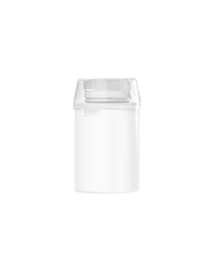 500ML CR AVIATOR BOTTLE WITH LINER & TAMPER EVIDENT & DOSING CUP (WHITE BOTTLE, WHITE CLOSURE WITH DOSING CUP)