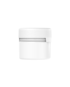 10OZ CR AVIATOR XL CONTAINER WITH LINER & TAMPER EVIDENT (WHITE CONTAINER WITH WHITE CLOSURE)