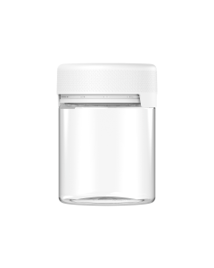 18.5OZ CR AVIATOR XL CONTAINER WITH LINER & TAMPER EVIDENT (CLEAR CONTAINER WITH WHITE CLOSURE)