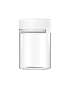 21.5OZ CR AVIATOR XL CONTAINER WITH LINER & TAMPER EVIDENT (CLEAR CONTAINER WITH WHITE CLOSURE)