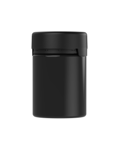 21.5OZ CR AVIATOR XL CONTAINER WITH LINER & TAMPER EVIDENT (BLACK CONTAINER WITH BLACK CLOSURE)