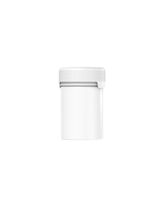 4OZ CR AVIATOR CONTAINER WITH LINER & TAMPER EVIDENT (WHITE CONTAINER WITH WHITE CLOSURE)