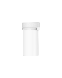 5OZ CR AVIATOR CONTAINER WITH LINER & TAMPER EVIDENT (WHITE CONTAINER WITH WHITE CLOSURE)