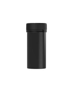 6OZ CR AVIATOR CONTAINER WITH LINER & TAMPER EVIDENT (BLACK CONTAINER WITH BLACK CLOSURE)