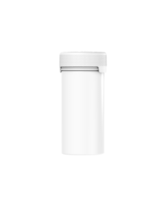 6OZ CR AVIATOR CONTAINER WITH LINER & TAMPER EVIDENT (WHITE CONTAINER WITH WHITE CLOSURE)