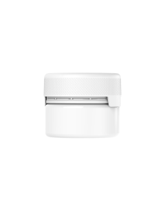 7.5OZ CR AVIATOR XL CONTAINER WITH LINER & TAMPER EVIDENT (WHITE CONTAINER WITH WHITE CLOSURE)