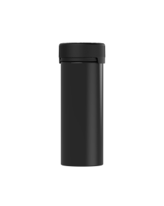 8OZ CR AVIATOR CONTAINER WITH LINER & TAMPER EVIDENT (BLACK CONTAINER WITH BLACK CLOSURE)