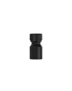 30ML CR STUBBY SHOT AVIATOR BOTTLE WITH TAMPER EVIDENT ( BLACK BOTTLE WITH BLACK CLOSURE)