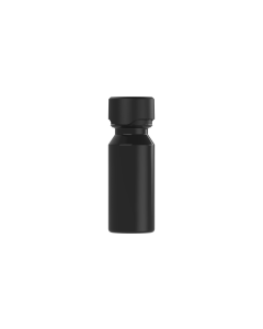 60ML CR AVIATOR SHOT BOTTLE WITH TAMPER EVIDENT (BLACK BOTTLE WITH BLACK CLOSURE)