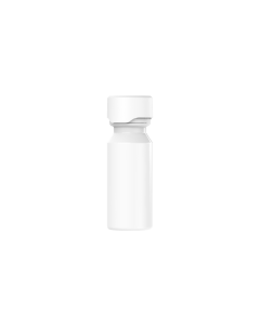 60ML CR AVIATOR SHOT BOTTLE WITH TAMPER EVIDENT (WHITE BOTTLE WITH WHITE CLOSURE)