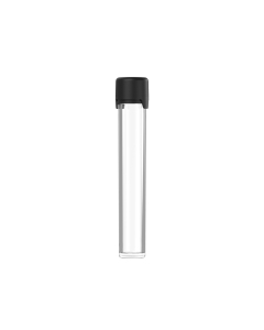 115MM CR AVIATOR TUBE WITH LINER & TAMPER EVIDENT (CLEAR TUBE WITH BLACK CLOSURE)
