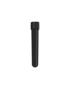 120MM CR AVIATOR TUBE WITH LINER & TAMPER EVIDENT (BLACK TUBE WITH BLACK CLOSURE)
