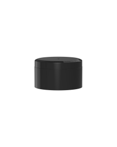100G HIGH-CAPACITY CR POUCH CONTAINER (GLOSS BLACK CONTAINER WITH BLACK CLOSURES)