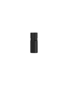 10ML CR SPIRAL BOTTLE WITH TAMPER EVIDENT (BLACK BOTTLE WITH BLACK CLOSURE)