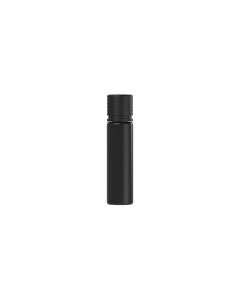 20ML CR SPIRAL BOTTLE WITH TAMPER EVIDENT (BLACK BOTTLE WITH BLACK CLOSURE)
