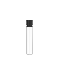 30ML CR SPIRAL BOTTLE WITH TAMPER EVIDENT (CLEAR BOTTLE WITH BLACK CLOSURE)