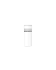 30ML CR STUBBY SPIRAL BOTTLE WITH TAMPER EVIDENT (WHITE BOTTLE WITH WHITE CLOSURE)