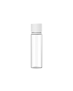 60ML CR SPIRAL BOTTLE WITH TAMPER EVIDENT (CLEAR BOTTLE WITH WHITE CLOSURE)