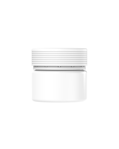 10OZ CR SPIRAL XL CONTAINER WITH LINER & TAMPER EVIDENT (WHITE CONTAINER WITH WHITE CLOSURE)