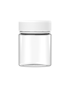 18.5OZ CR SPIRAL XL CONTAINER WITH LINER & TAMPER EVIDENT (CLEAR CONTAINER WITH WHITE CLOSURE)