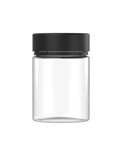 21.5OZ CR SPIRAL XL CONTAINER WITH LINER & TAMPER EVIDENT (CLEAR CONTAINER WITH BLACK CLOSURE)