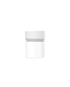 2OZ CR THICK-WALL SPIRAL WITH LINER & TAMPER EVIDENT (WHITE CONTAINER WITH WHITE CLOSURE)