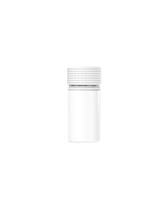 30ML CR MINI THICK-WALL SPIRAL CONTAINER WITH LINER & TAMPER EVIDENT (WHITE CONTAINER WITH WHITE CLOSURE)