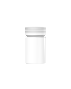 5OZ CR SPIRAL CONTAINER WITH LINER & TAMPER EVIDENT (WHITE CONTAINER WITH WHITE CLOSURE)