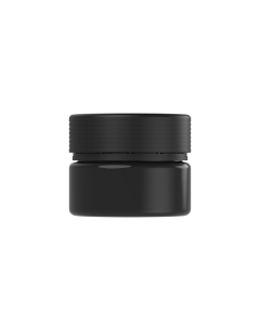 7.5OZ CR SPIRAL XL CONTAINER WITH LINER & TAMPER EVIDENT (BLACK CONTAINER WITH BLACK CLOSURE)