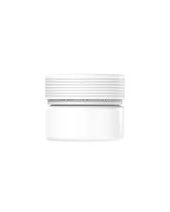 7.5OZ CR SPIRAL XL CONTAINER WITH LINER & TAMPER EVIDENT (WHITE CONTAINER WITH WHITE CLOSURE)
