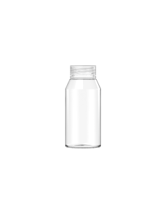 100ML MINI SPIRAL SHOT BOTTLE WITH TAMPER EVIDENT(CLEAR  BOTTLE WITH CLEARCLOSURE)