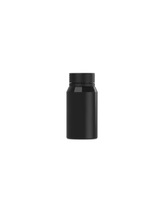 60ML MINI SPIRAL SHOT BOTTLE WITH TAMPER EVIDENT(BLACK BOTTLE WITH BLACK CLOSURE)