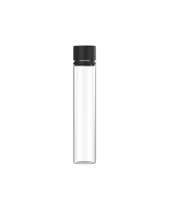 115MM CR SPIRAL TUBE WITH LINER & TAMPER EVIDENT (CLEAR TUBE WITH BLACK CLOSURE)