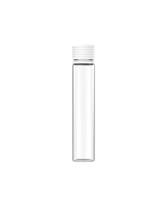 115MM CR SPIRAL TUBE WITH LINER & TAMPER EVIDENT (CLEAR TUBE WITH WHITE CLOSURE)