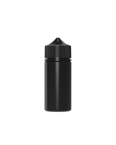 100ML CR UNICORN BOTTLE WITH TAMPER EVIDENT (BLACK BOTTLE WITH BLACK CLOSURE)