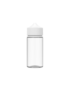 100ML CR UNICORN BOTTLE WITH TAMPER EVIDENT (CLEAR BOTTLE WITH WHITE CLOSURE)