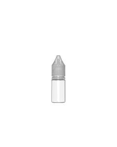 10ML CR REDUCER UNICORN BOTTLE WITH TAMPER EVIDENT (CLEAR BOTTLE WITH CLEAR CLOSURE)