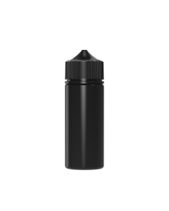 120ML CR UNICORN BOTTLE WITH TAMPER EVIDENT (BLACK BOTTLE WITH BLACK CLOSURE)