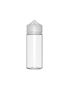 120ML CR UNICORN BOTTLE WITH TAMPER EVIDENT (CLEAR BOTTLE WITH CLEAR CLOSURE)