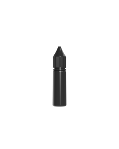 16.5ML CR UNICORN BOTTLE WITH TAMPER EVIDENT (BLACK BOTTLE WITH BLACK CLOSURE)